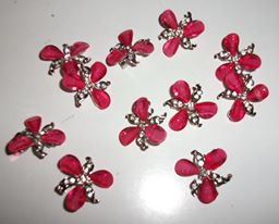 Spilla fiore fucsia
